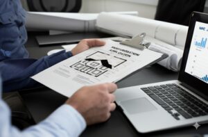 blueprint of house for approval by hoa committee