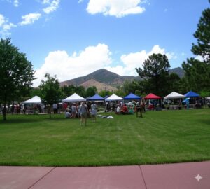 sunday community gathering at HOA park in durango colorado
