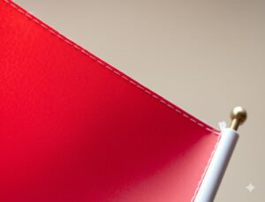 red flag representing what to avoid when hiring HOA management companies