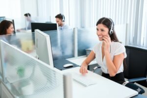 hoa management company employees working at client support department