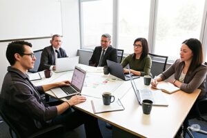 professionals meeting in a conference room